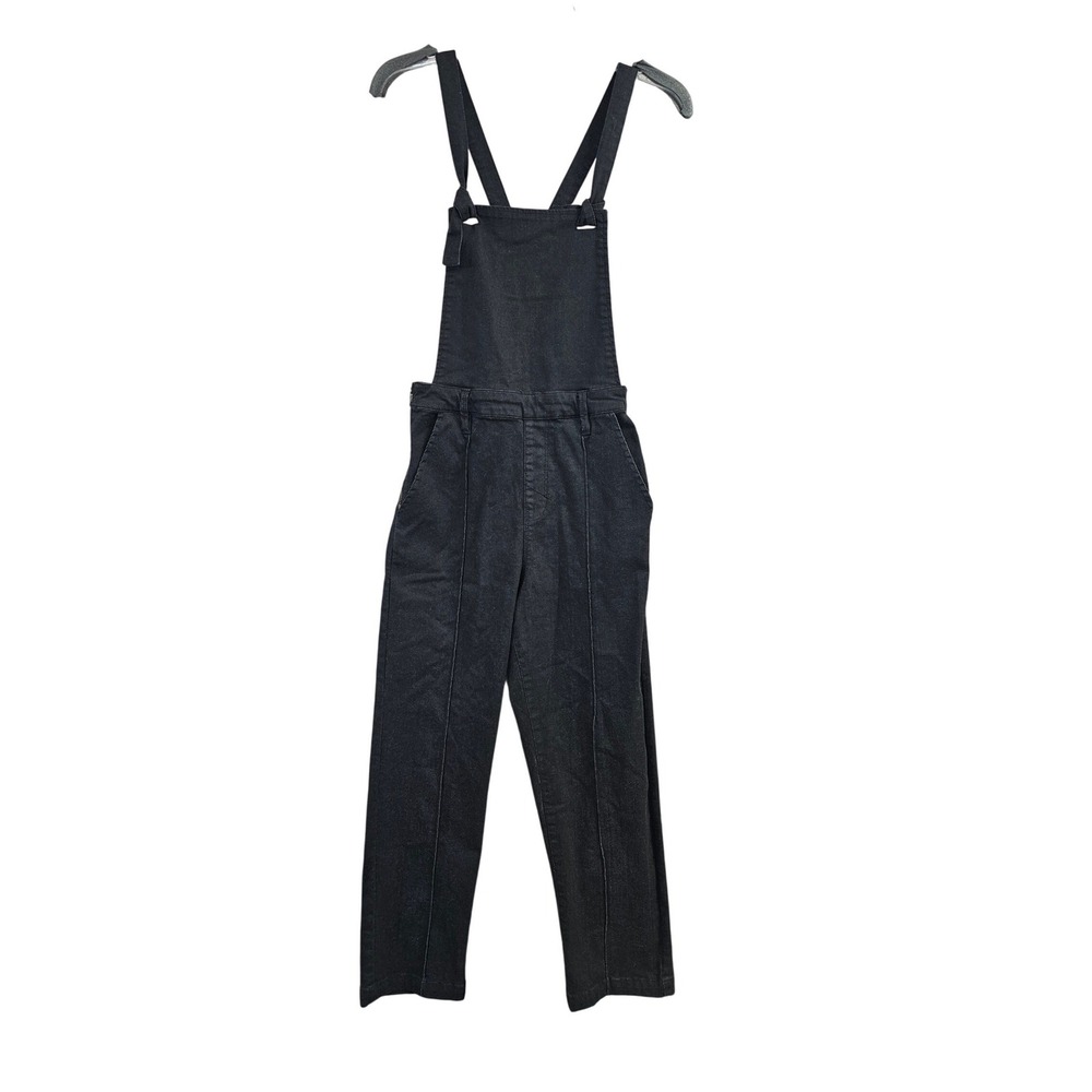 Anthro Unpublished Womens Black Denim Overalls Millie Jumpsuit Jean XS UW4000015